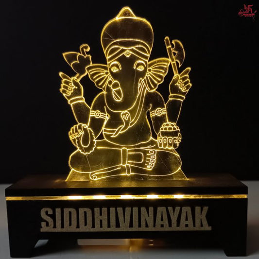 SiddhiVinayak Acrylic LED Table Lamp for Office and Home Decoration