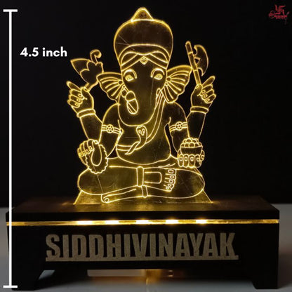 SiddhiVinayak Acrylic LED Table Lamp for Office and Home Decoration