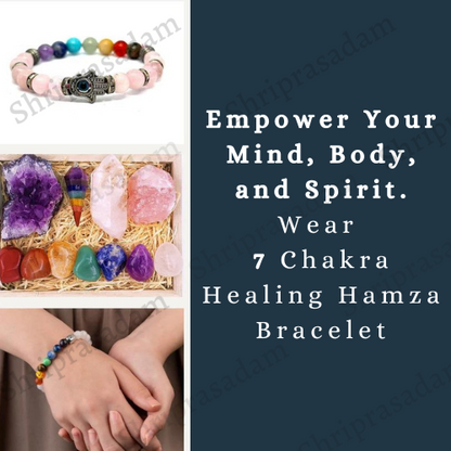 7 CHAKRA HEALING HAMZA BRACELET