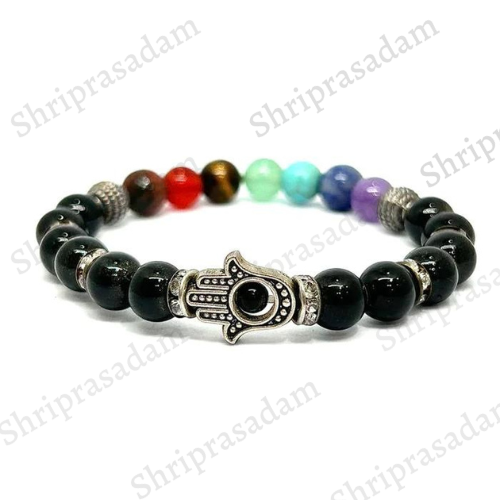 7 CHAKRA HEALING HAMZA BRACELET