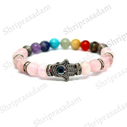 7 CHAKRA HEALING HAMZA BRACELET