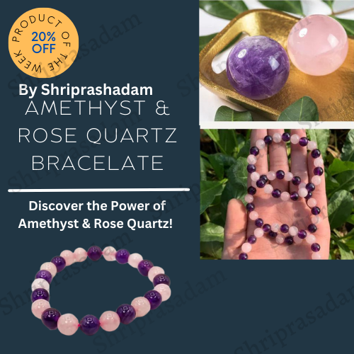 AMETHYST & ROSE QUARTZ BRACELATE