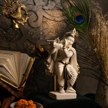 Gracious Lord Krishna Marble Idol