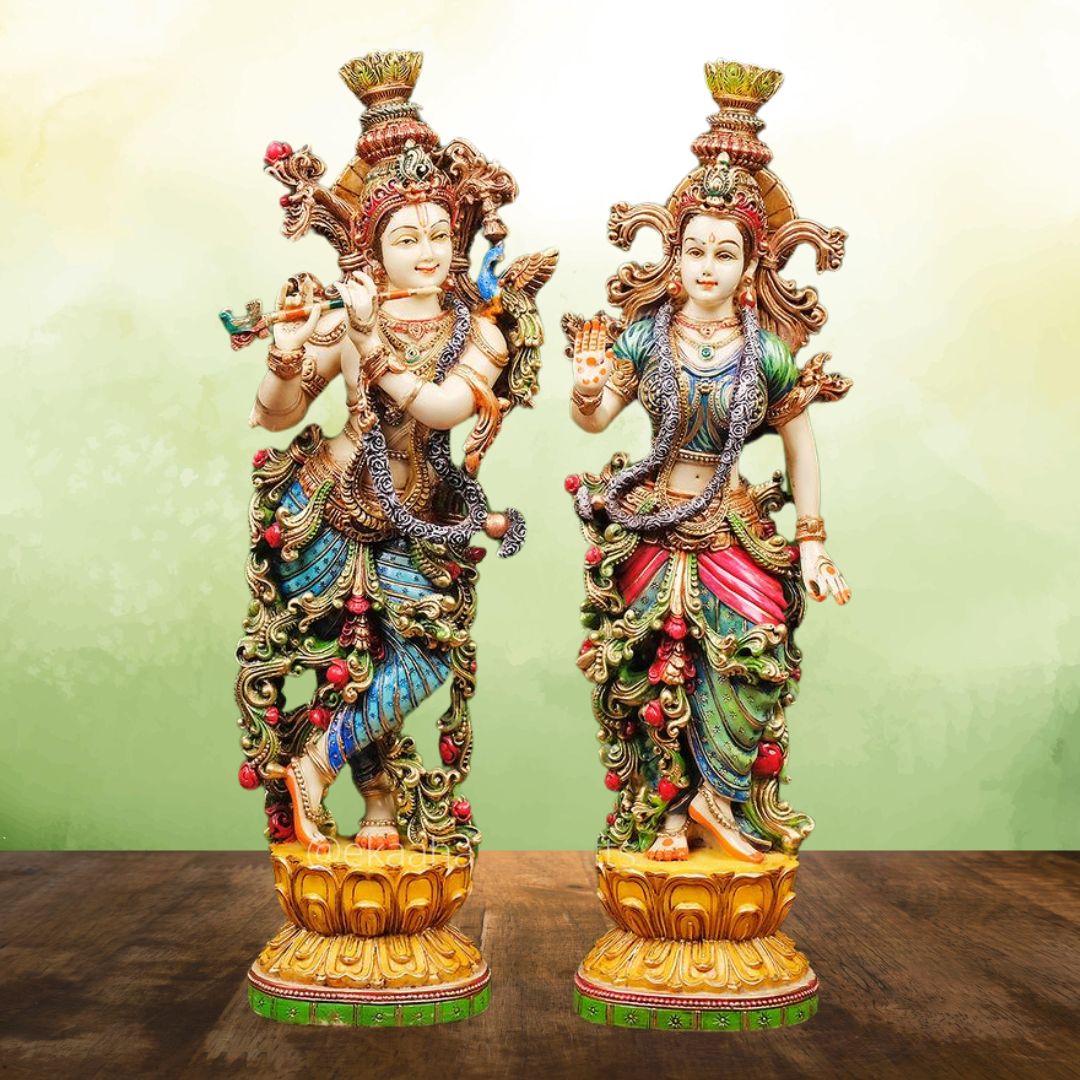 Radha Krishna Statue for home temple decoration