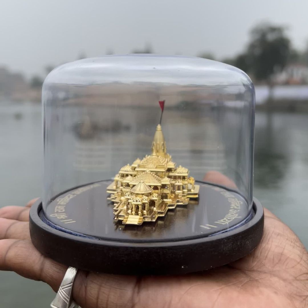 Shri Ram Janam Bhoomi Mandir, Ayodhya 3D Model For Home, Puja