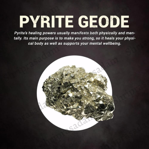 Raw Pyrite Geode For Attracting Money