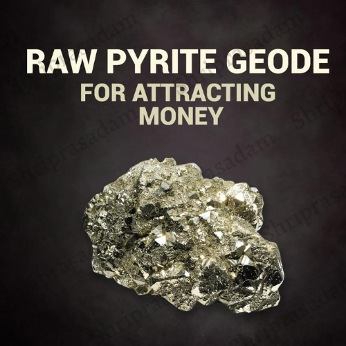 Raw Pyrite Geode For Attracting Money