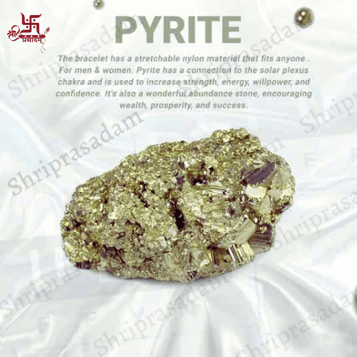 Raw Pyrite Geode Stone With Free Pyrite Bracelet