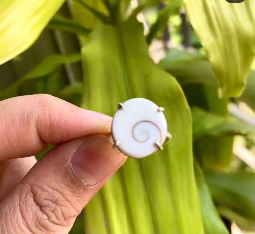 Gomti Chakra Design Ring