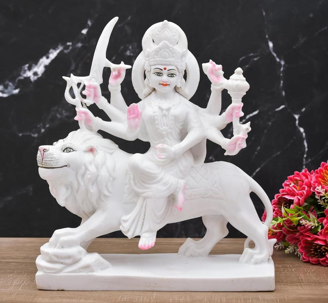 Lord Sherawali Mata Statue for Pooja, Home, Office, Decorations