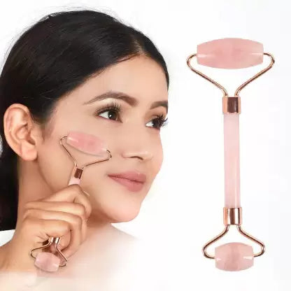 Rose Quartz Roller & Gua Sha Facial Combo