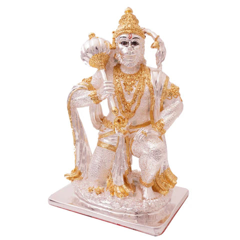 Pure Gold and Silver coated Hanuman Idol – Shri Prasadam