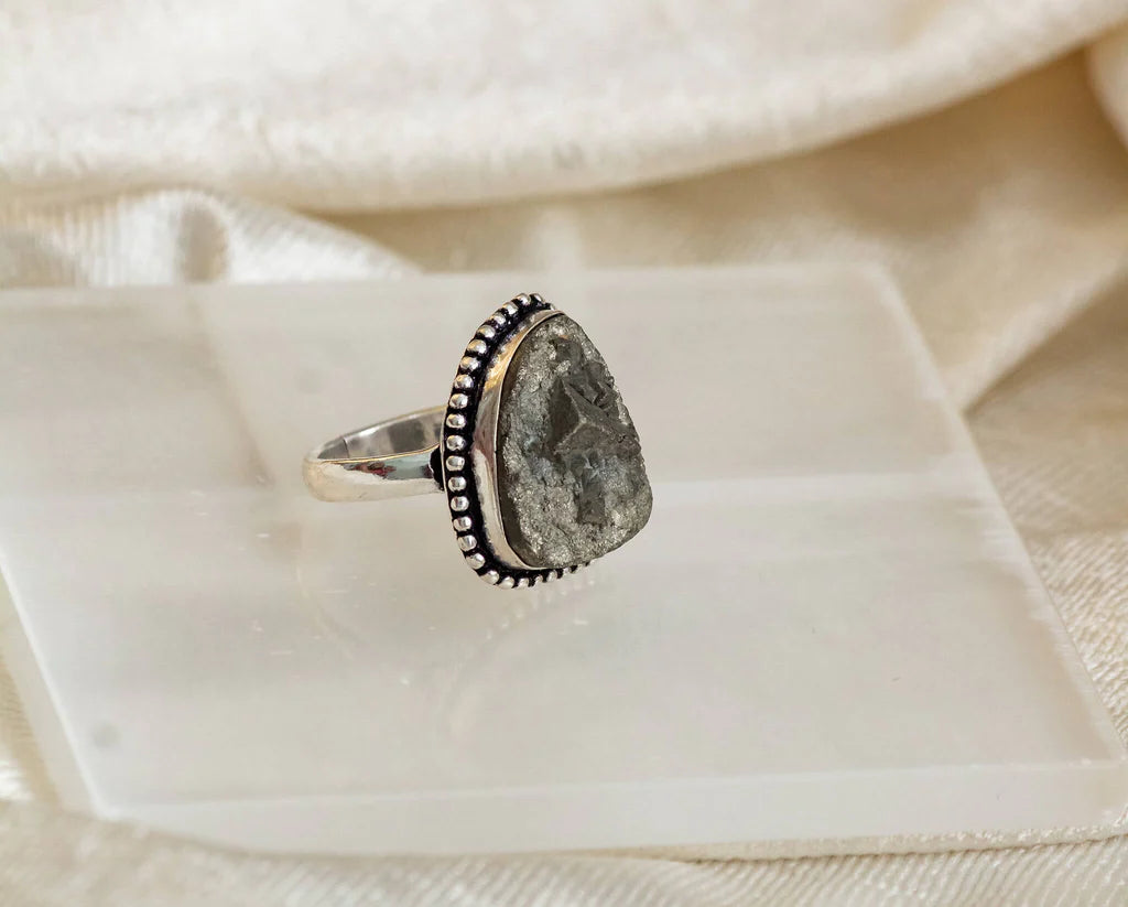 Pyrite Ring | Natural Pyrite Stone Ring