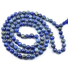 Lapis Lazuli Mala Nekless For Men, Women Mala