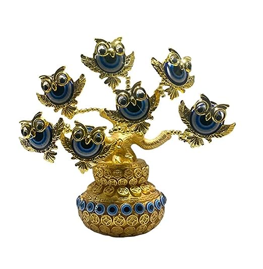 Decorative Evil Eye Tree Amulet for good luck | Centerpiece Ornament for Home & Office