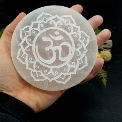 Selenite Crystal Charging Plate