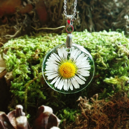 Daisy  Real  flower necklace