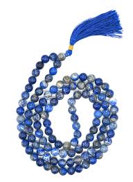 Lapis Lazuli Mala Nekless For Men, Women Mala