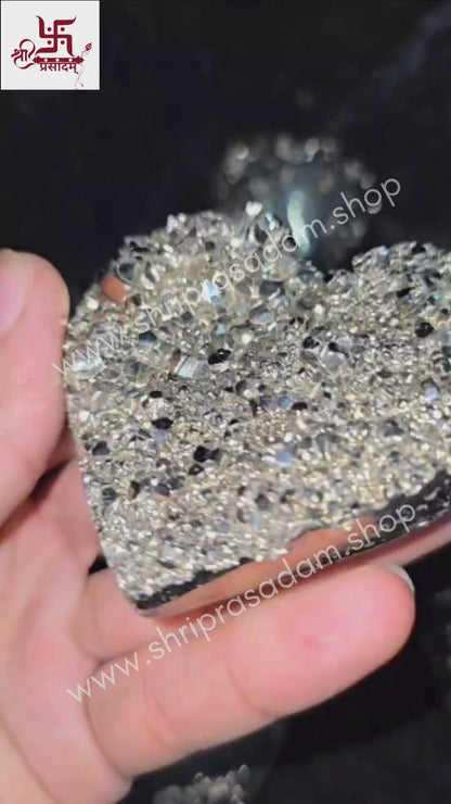 Peru Heart Shape Pyrite Stone for Attract Money and Prosperity