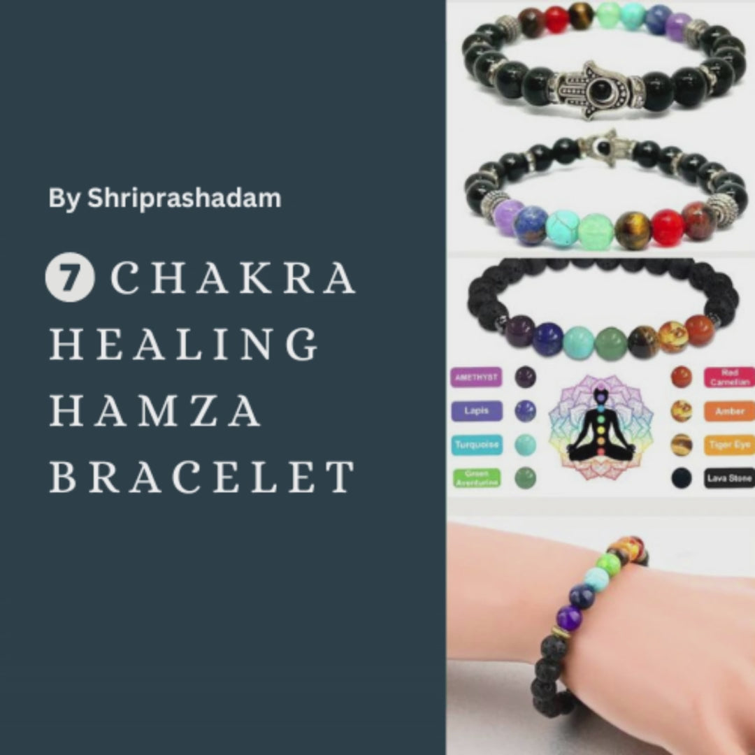 7 CHAKRA HEALING HAMZA BRACELET – Shri Prasadam