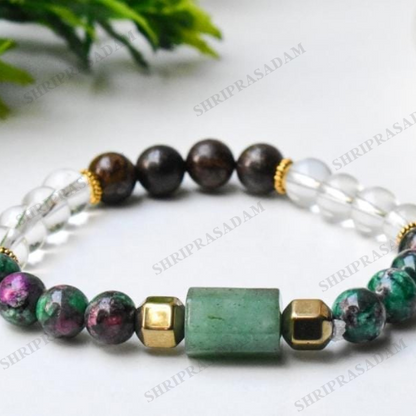 Crystal Natural Ruby Zoisite Bracelet