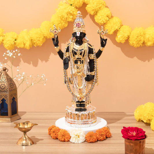 Gold & Silver Plated Tirupati Balaji Idol | Sri Venkateswara