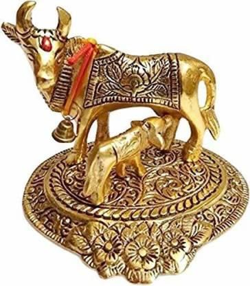 Kamdhenu Cow Statue with Calf Showpiece