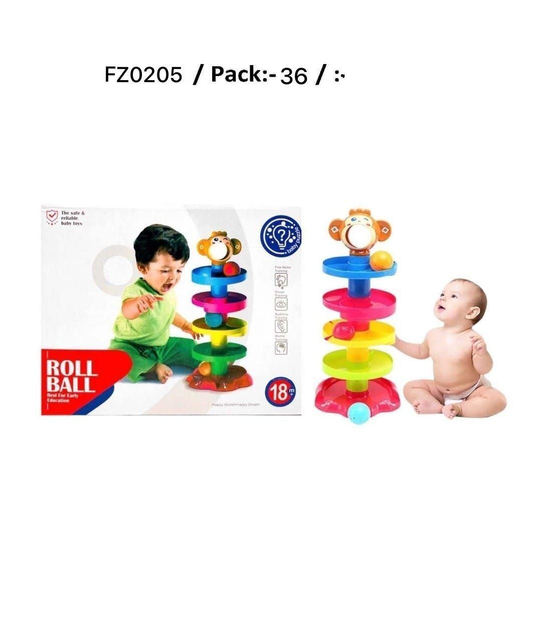 5 Layer Ball Drop and Roll Swirling Tower for Baby