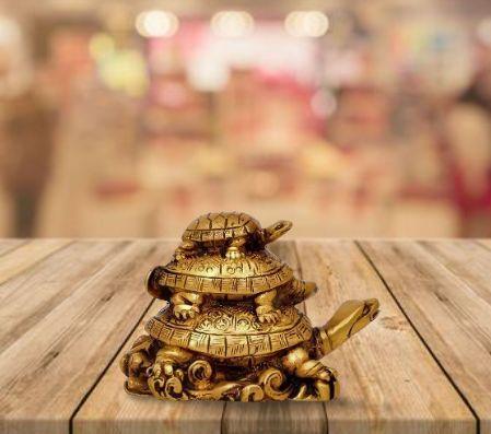 Three Tiered Turtle Tortoise Family For Health And Good Luck