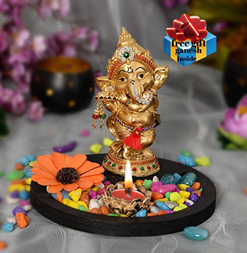 Spiritual Guru Ganesha in 999 Pure Silver Divine Gift in Acrylic Box
