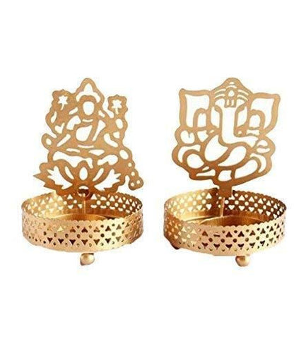 Light Shadow Ganesh Ji Tea Light Candle Holder for Home Decor