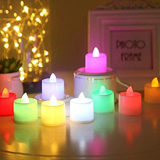 Multicolor LED Candles (Pack of 12)