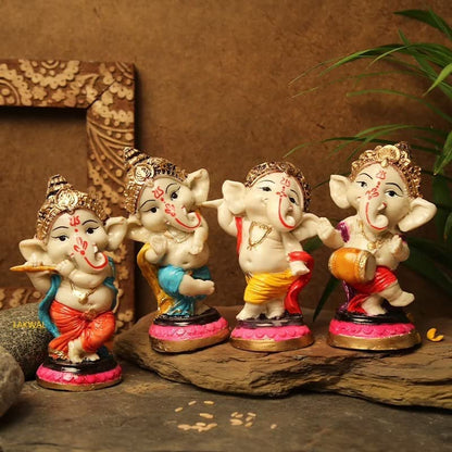 4 Set Ganesha Idols/Murti