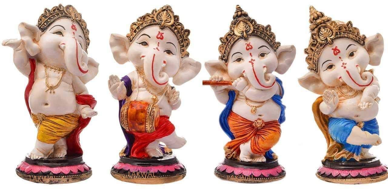 4 Set Ganesha Idols/Murti