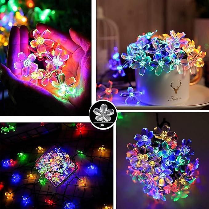 40 Led Blossom Flower Decoration Lights Plug in Fairy String Lights