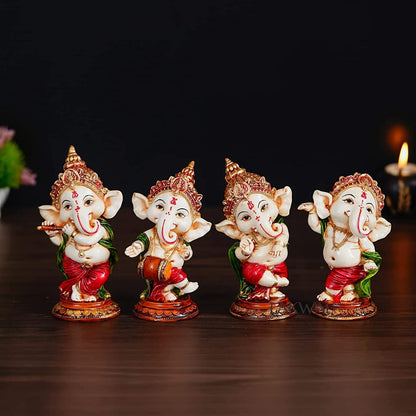 4 Set Ganesha Idols/Murti