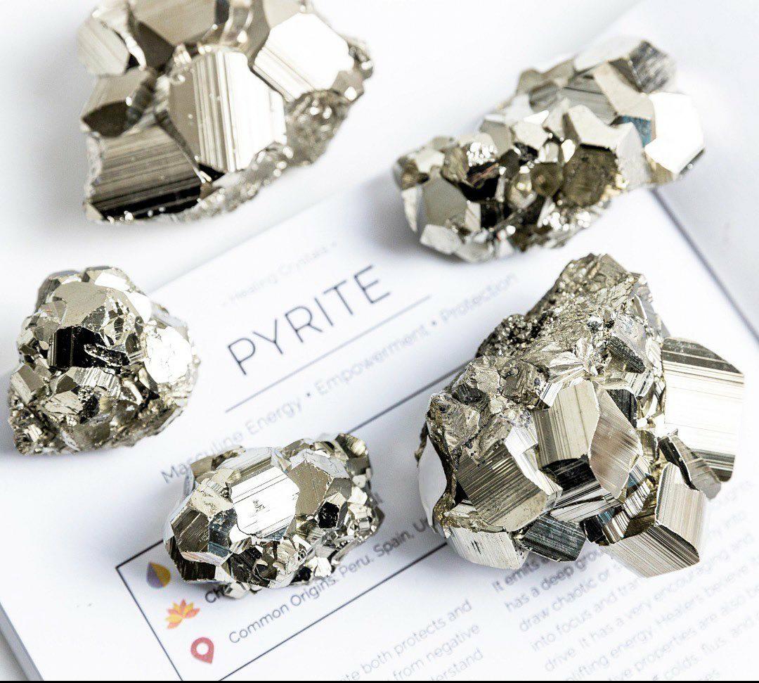 Raw Pyrite Natural Crystal Cubes